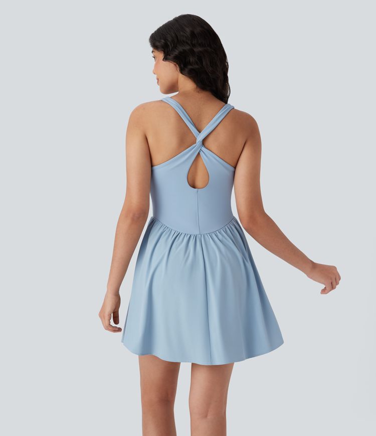 robe de pickleball breezeful corset 2 en 1 à poches mini séchage rapide et fluide - longueur allongée