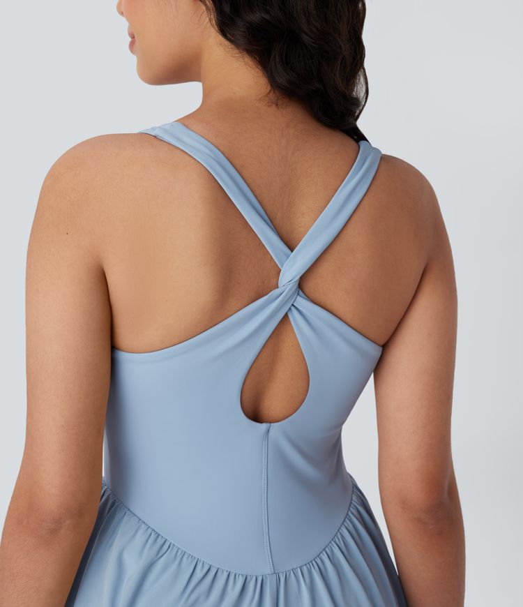 robe de pickleball breezeful corset 2 en 1 à poches mini séchage rapide et fluide - longueur allongée