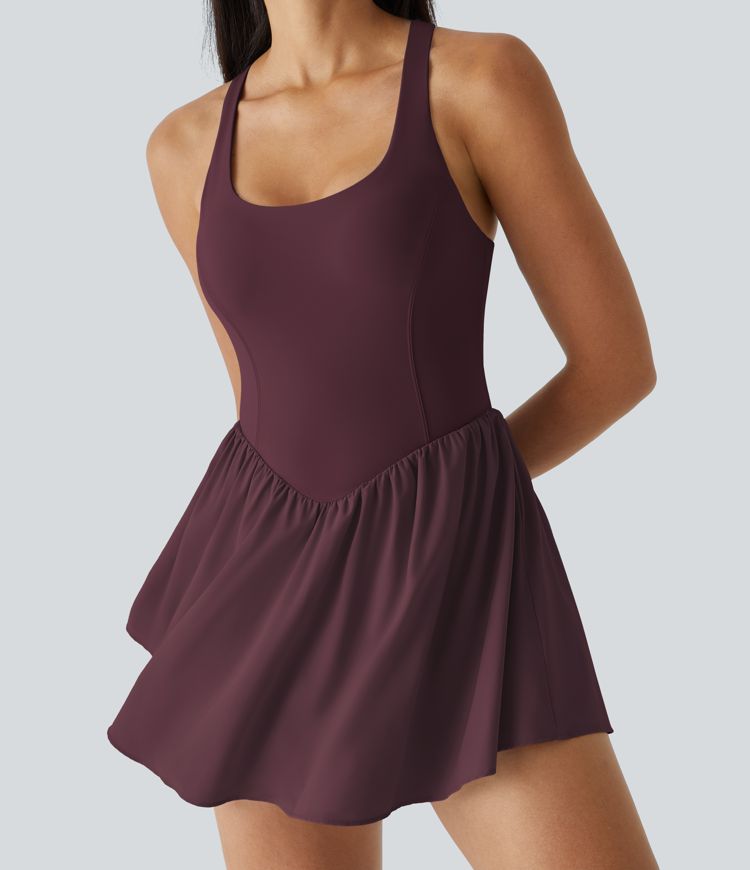 robe de pickleball active breezeful corset 2 en 1 à poche mini séchage rapide fluide bonnets ac
