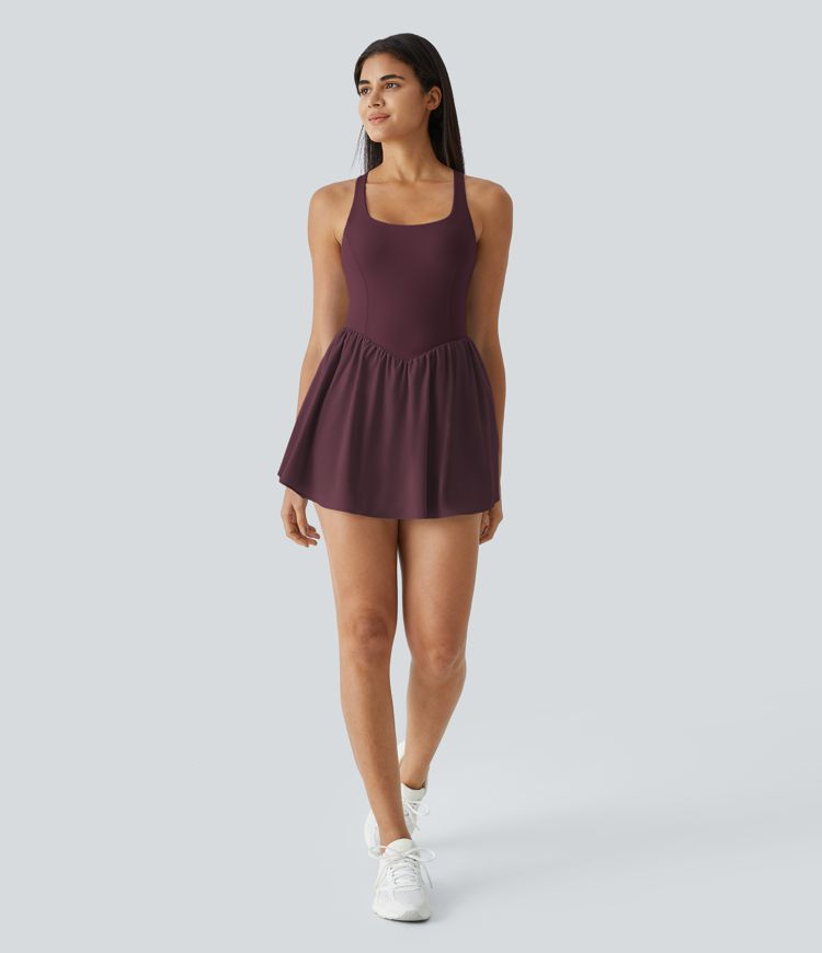 robe de pickleball active breezeful corset 2 en 1 à poche mini séchage rapide fluide bonnets ac