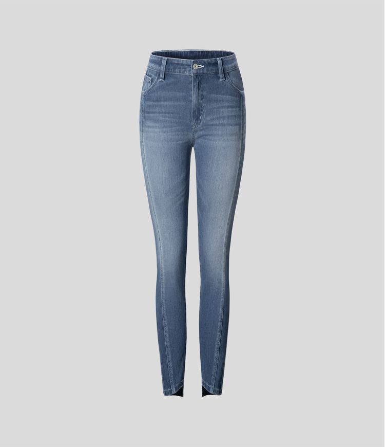 jean skinny décontracté halara flex taille mi-basse avec poches zippées