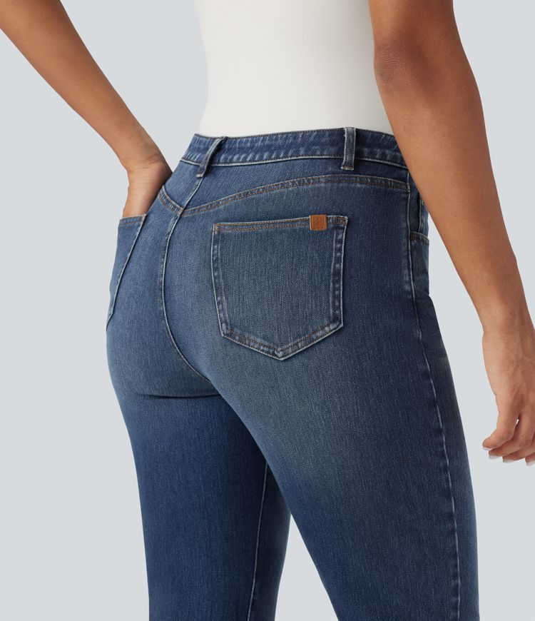 jean décontracté halara flex taille mi-haute slim 78 avec poches