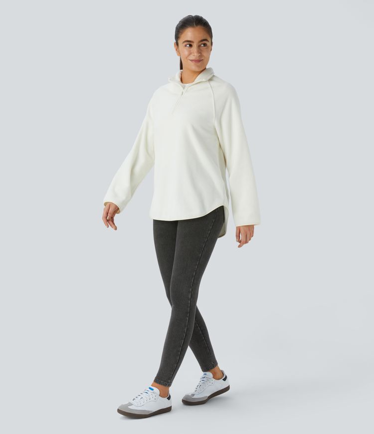 leggings décontractés taille haute à poches halara flex denim heat