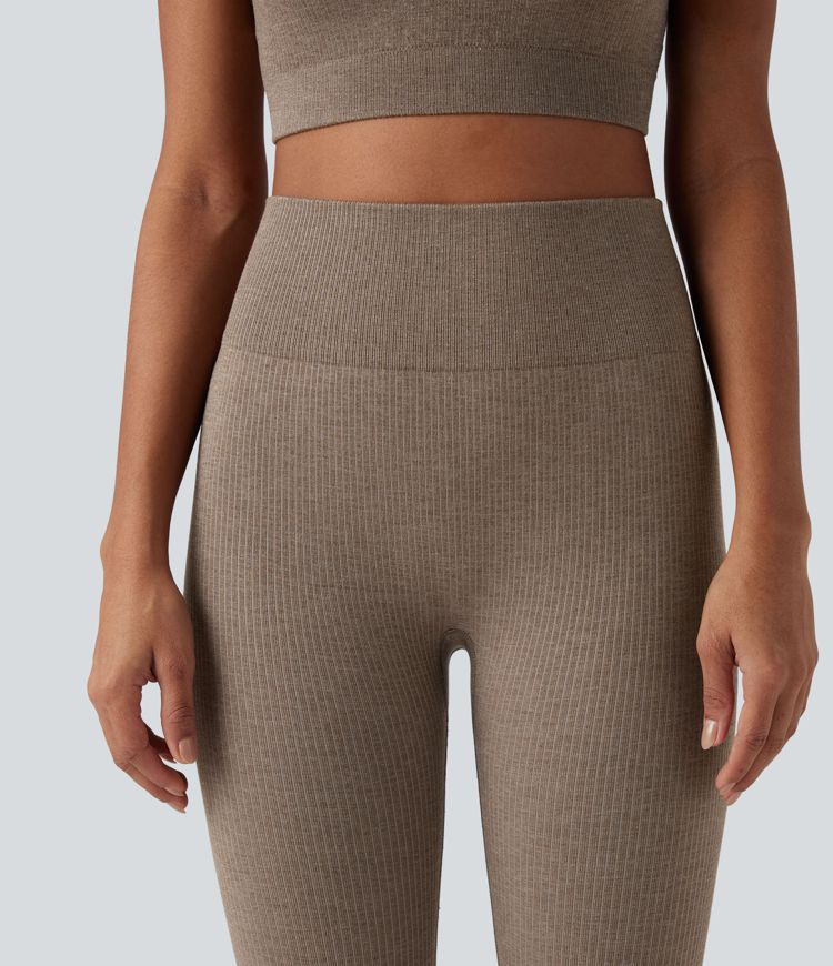 leggings de yoga taille haute oneform seamless flow pour se réchauffer
