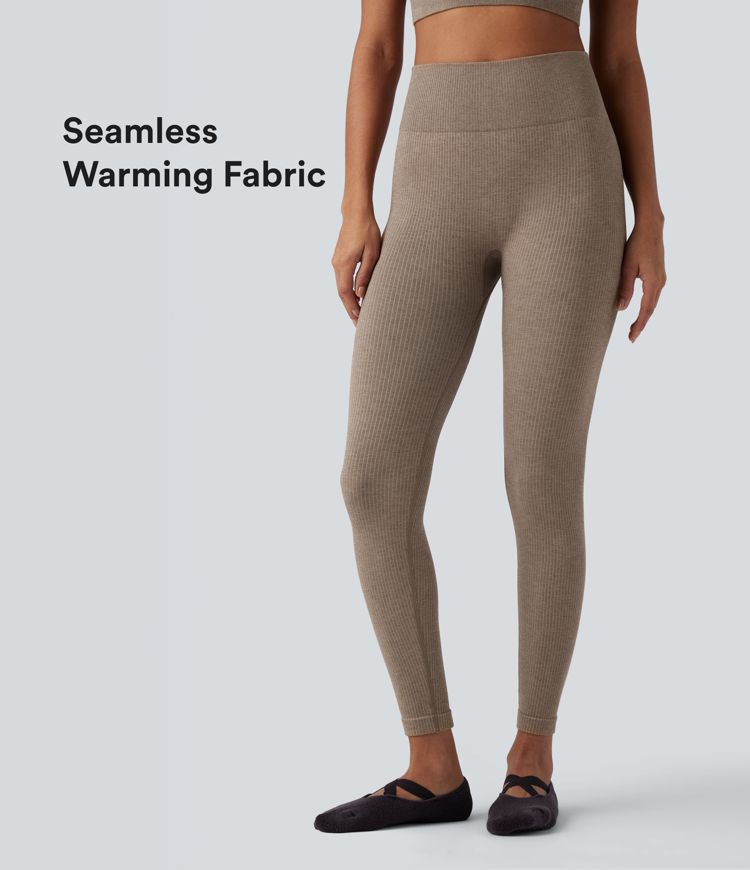leggings de yoga taille haute oneform seamless flow pour se réchauffer