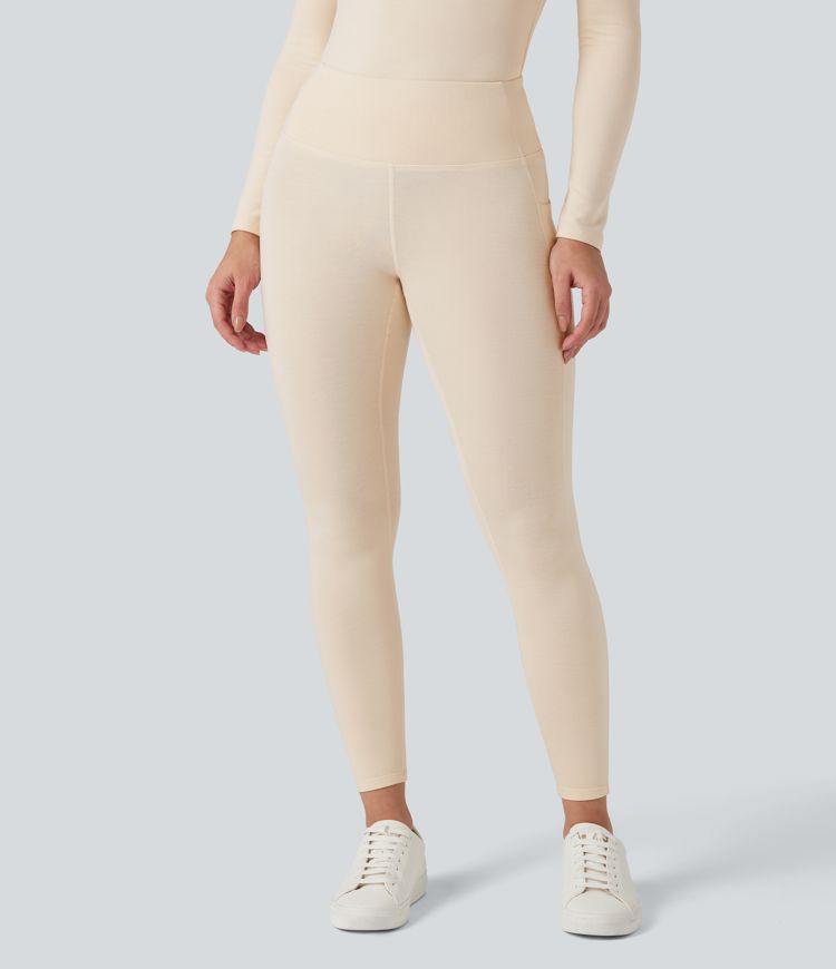 leggings chauds décontractés taille haute halara heatcore avec poches