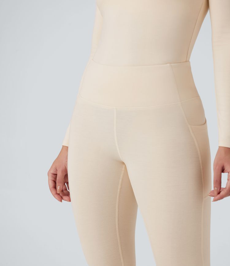 leggings chauds décontractés taille haute halara heatcore avec poches