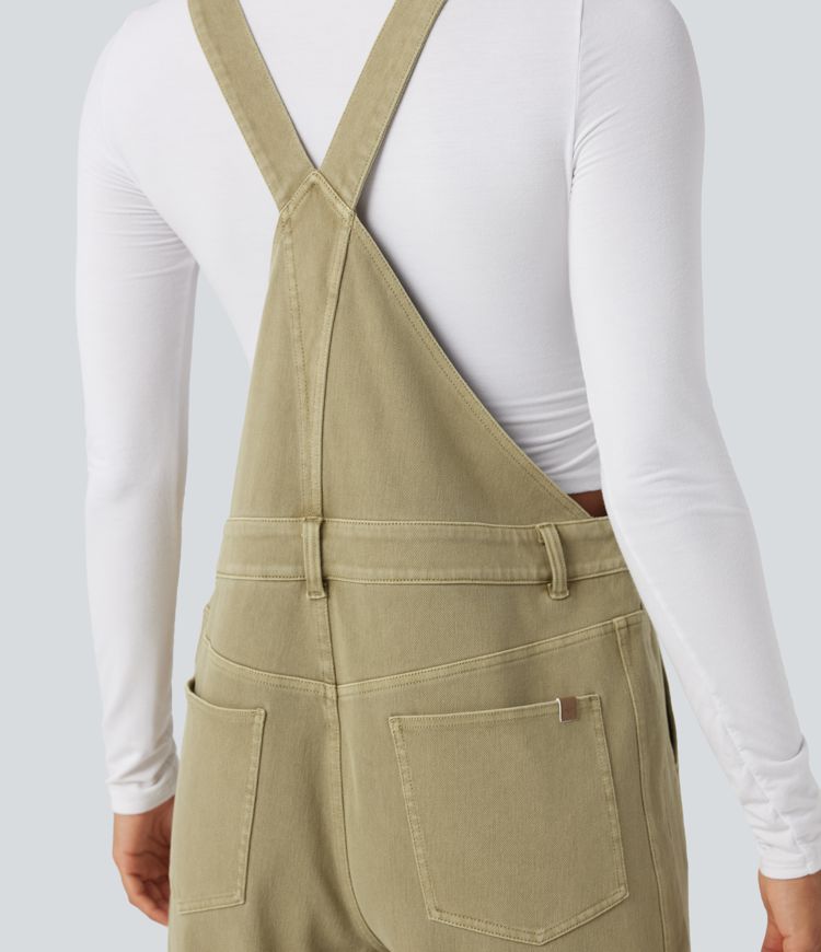 salopette décontractée en denim halara flex 78 avec poches
