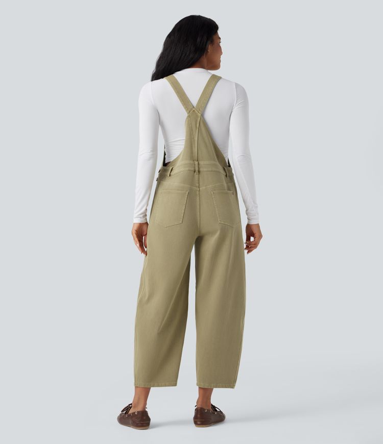 salopette décontractée en denim halara flex 78 avec poches