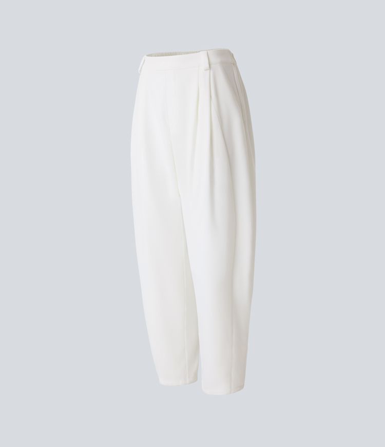 pantalon de travail halara flex taille mi-haute à poches et jambes fuselées