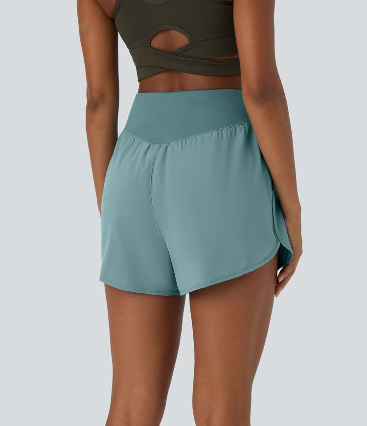short décontracté breezeful taille haute à poche et séchage rapide 10 cm