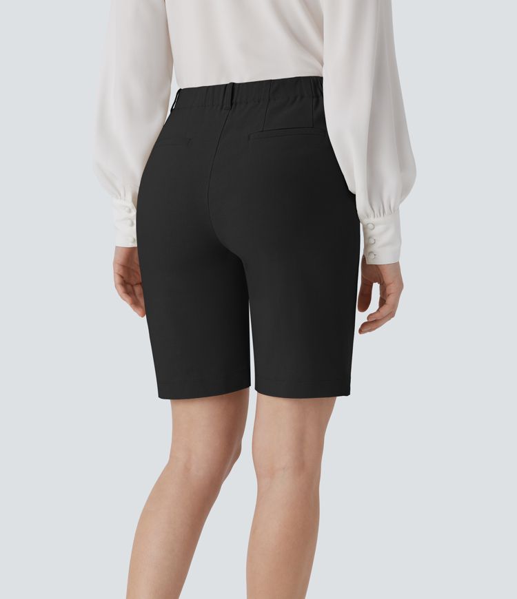 short de travail mi-haut à poche zippée 9