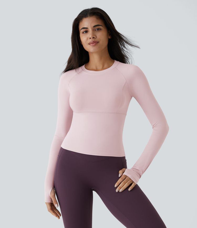 haut de yoga et de sport avec trou pour le pouce