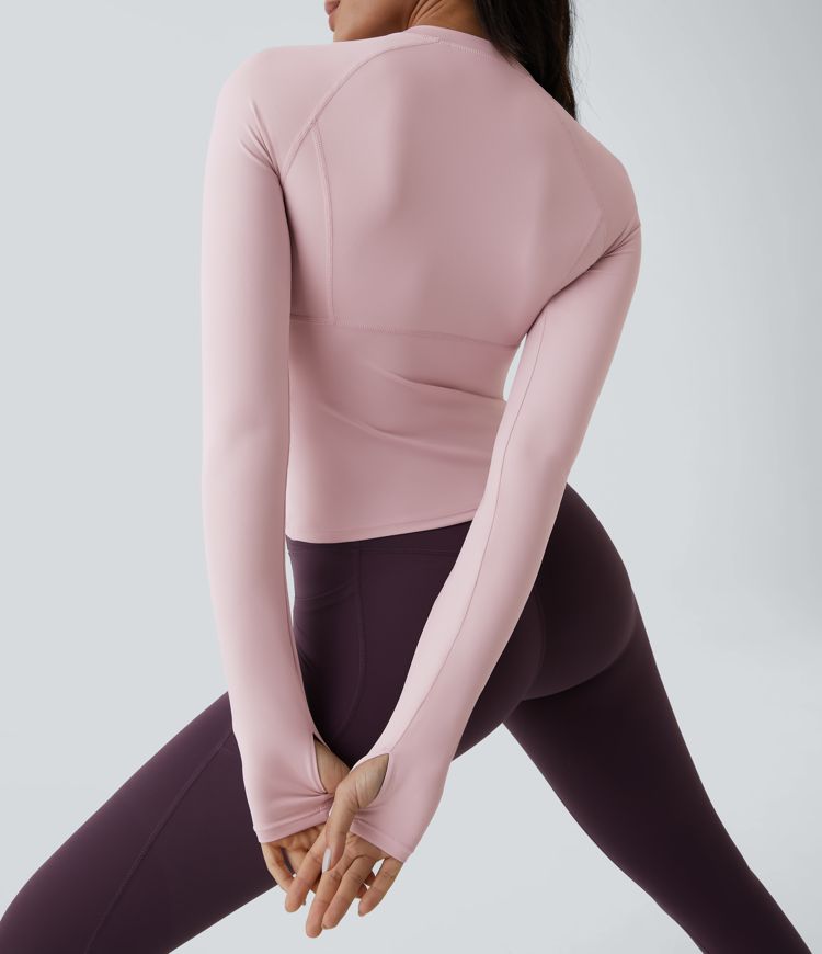 haut de yoga et de sport avec trou pour le pouce