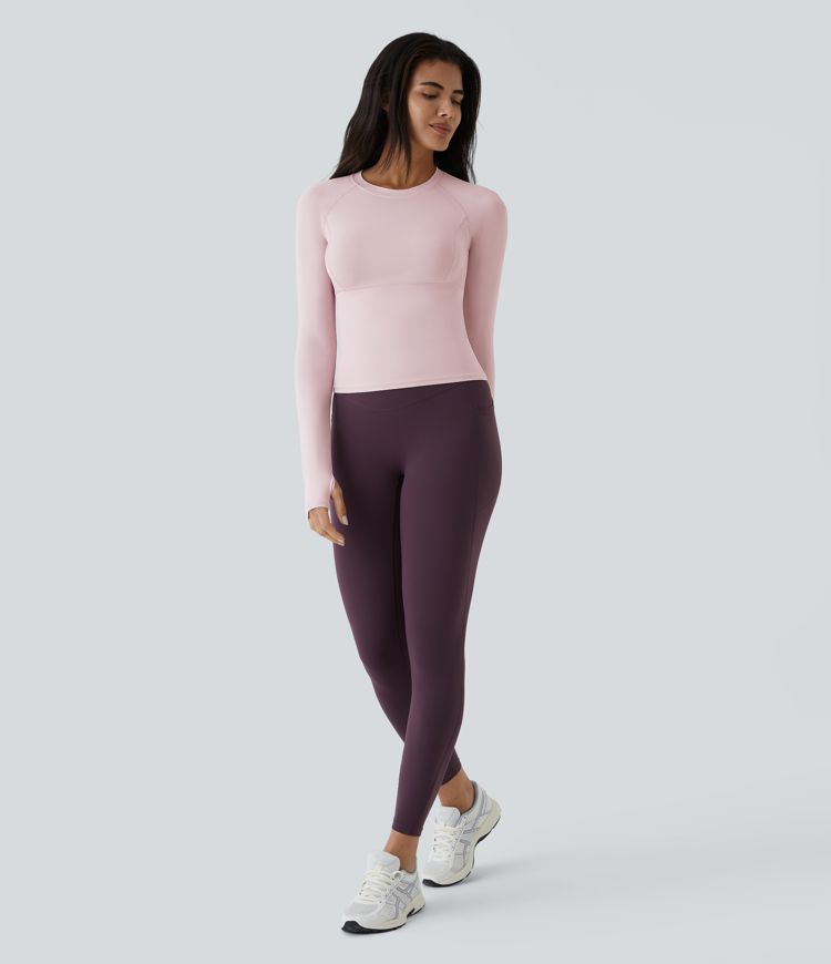 haut de yoga et de sport avec trou pour le pouce